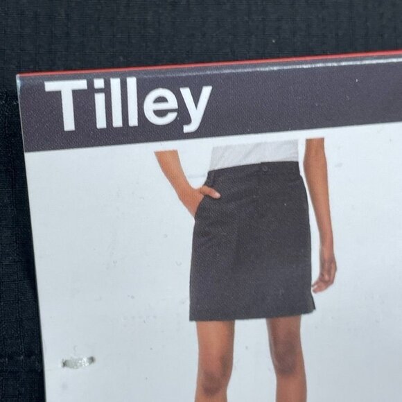 Tilley Ladies Outdoor Trek Skort Black Medium Lightweight Durable a1590 - Picture 2 of 8